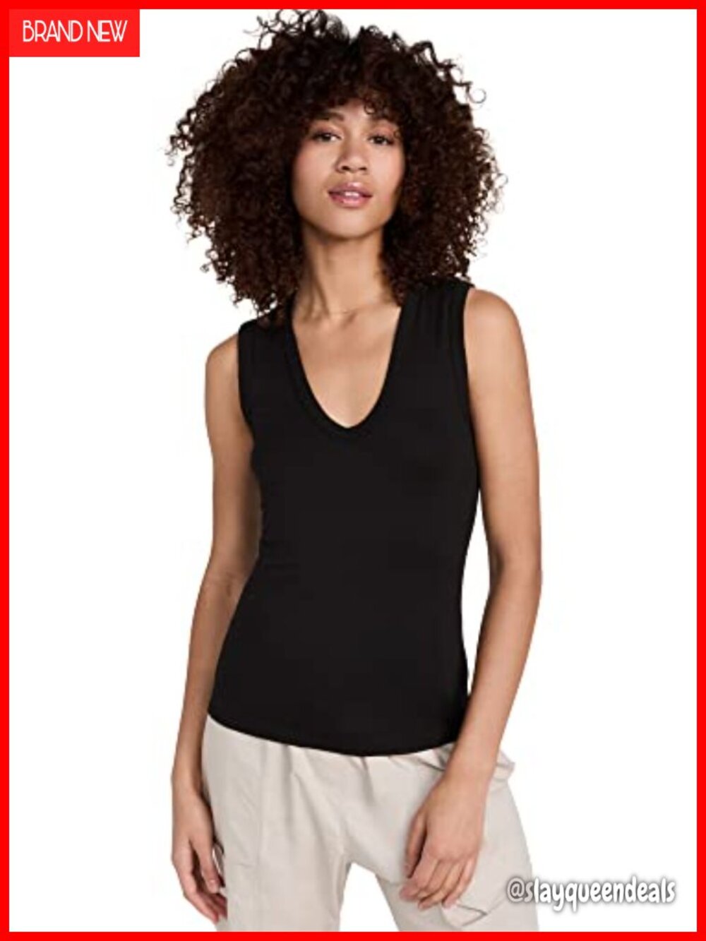 Enza Costa Essential Sleeveless U Neck Tank Top SUPIMA Cotton Fitted